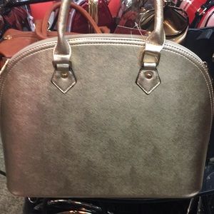 Gold tote bag